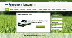 Desktop Screenshot of freedomlawnswilmington.com