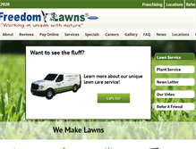 Tablet Screenshot of freedomlawnswilmington.com